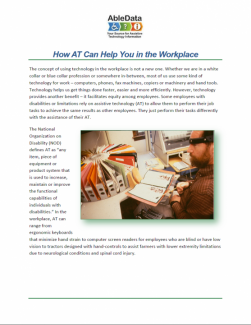 How AT Can Help You in the Workplace cover