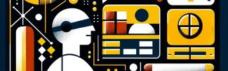 Abstract depiction of digital accessibly and assistive technology