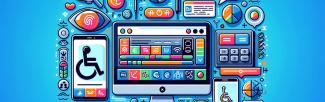 Abstract depiction of digital accessibly and assistive technology