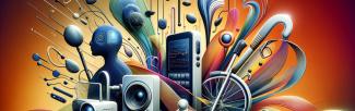 Abstract depiction of digital accessibly and assistive technology