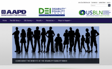 Screenshot of Disability Equality Index (DEI) Website