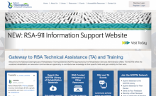 Screenshot of National Clearinghouse of Rehabilitation Training Materials (NCRTM) Website