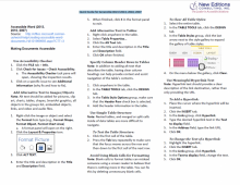 Quick Guide for Accessible Word Documents Sample