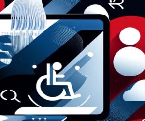 Abstract depiction of digital accessibly and assistive technology
