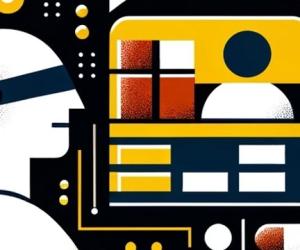 Abstract depiction of digital accessibly and assistive technology