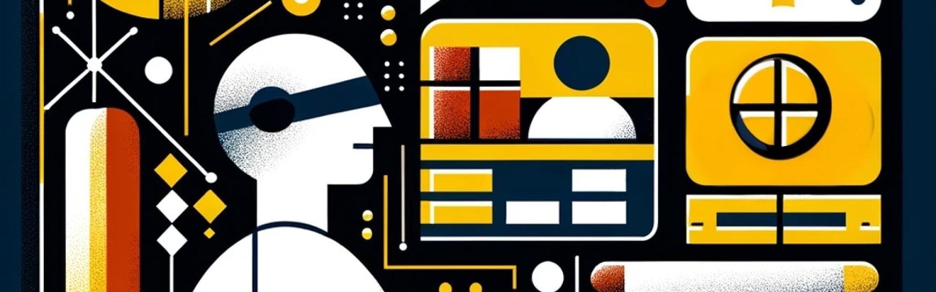 Abstract depiction of digital accessibly and assistive technology
