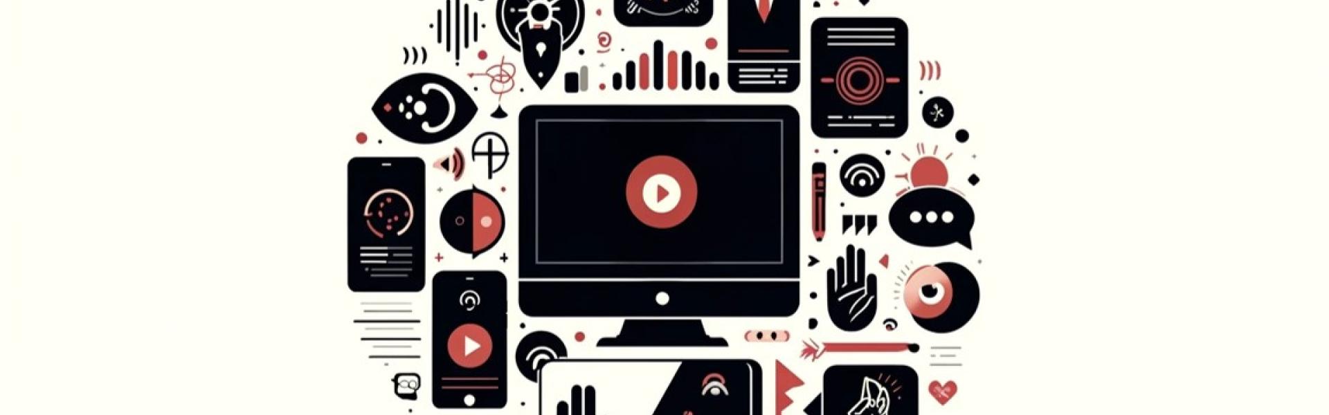 Abstract depiction of digital accessibly and assistive technology