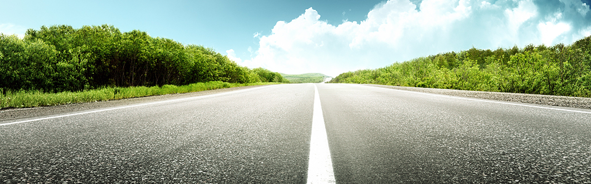 Road with a skyline